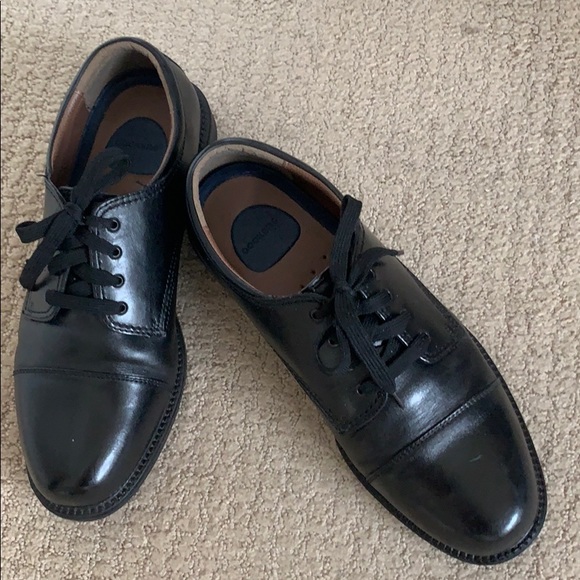 SHOES DOCKERS GORDON CAP TOE OXFORDS BLACK… - Picture 3 of 9